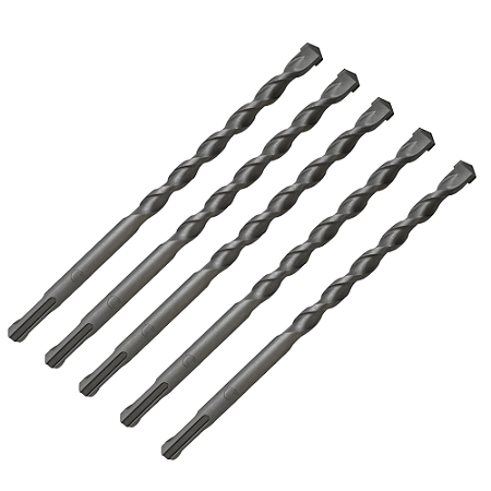 KIT 5 BROCA SDS VIDEA CONCRETO ENCAIXE 08X110MM TITANIUM