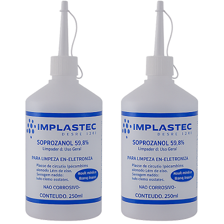 KIT 2 ALCOOL ISOPROPILICO 250ML
