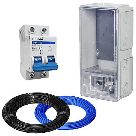 KIT CAIXA DE LUZ PARA 1 MEDIDOR BIFÁSICO PADRÃO ELEKTRO