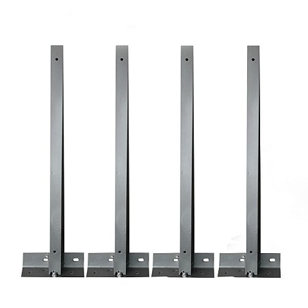 KIT 04 SUPORTE HASTE CONCERTINA 30CM TIPO BASE