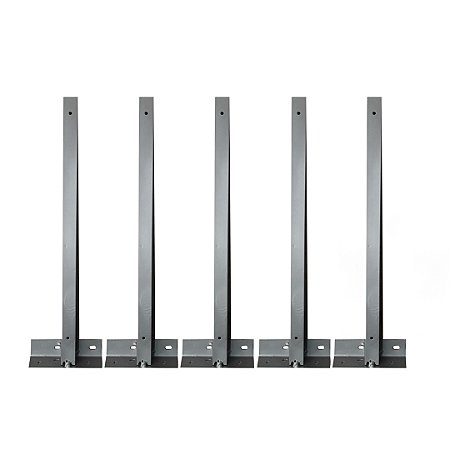 KIT 05 SUPORTE HASTE CONCERTINA 30CM TIPO BASE