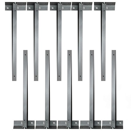 KIT 10 SUPORTE HASTE CONCERTINA 30CM TIPO BASE