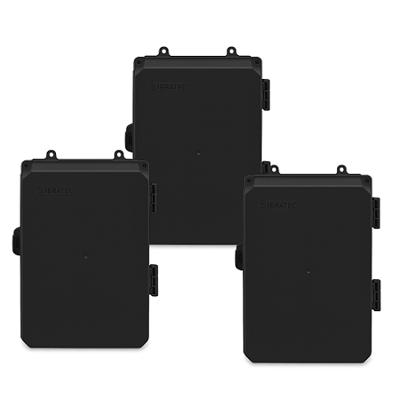 KIT 3 CAIXA PLASTICA MULTIUSO C28-18-14C MD PT SIBRATEC