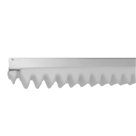 CREMALHEIRA 50CM ACO GOLD LINHA BRANCA LARGA INDUSTRIAL PPA