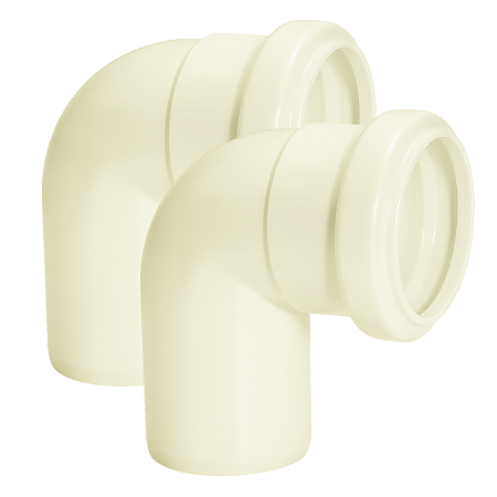 KIT 02 JOELHO 90 ESGOTO 50MM AMANCO 11657