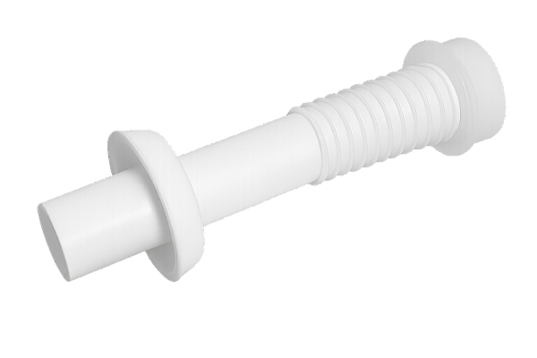 TUBO DE LIGACAO AJUSTAVEL P/VS BRANCO 250MM ASTRA