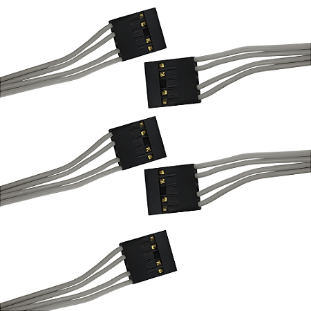 KIT 5 CABO FLAT 5 VIAS C/RABICHO PLASTIGARÇA