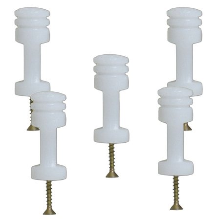 KIT 5 ISOLADOR RETO/RIDGE PARA CERCA ELETRICA
