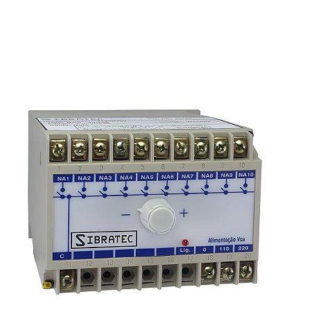 SEQUENCIADOR 110/220 10 SAIDAS RELE SIBRATEC
