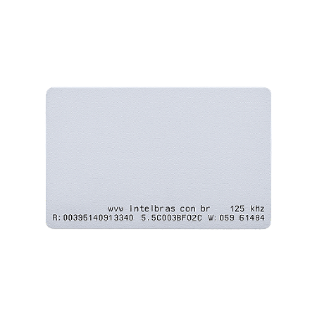 CARTAO DE PROXIMIDADE RFID 125KHZ INTELB
