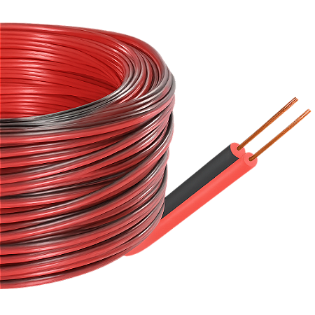 KIT 20MT CABO BICOLOR CRISTAL 2X0,75MM 18AWG
