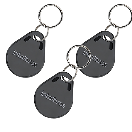 KIT 3 CHAVEIRO TAG ACION. APROX. RFID 13,56MHZ  INTELBRAS