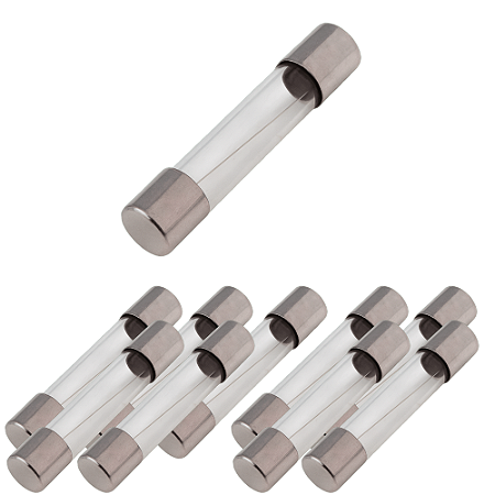 KIT 10 FUSIVEL VIDRO 6X30 GRANDE 1A