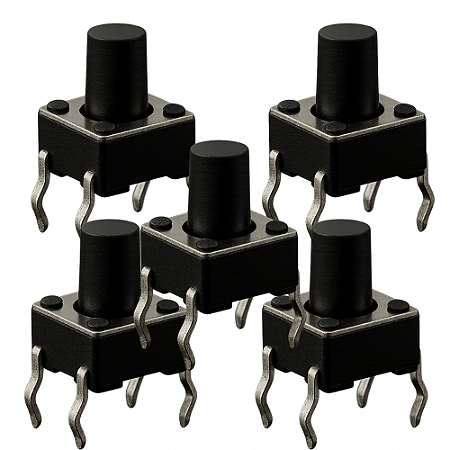 KIT 5 CHAVE TACTIL 6X6X9.5MM 4 TERM