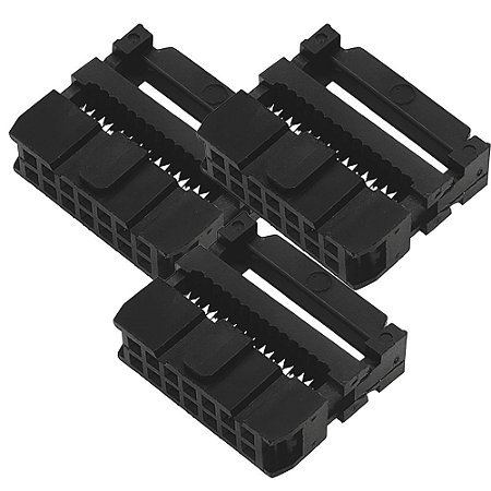 KIT 3 CONECTOR IDC FEMEA 14VIAS FC14 DS1016 14MA2BB