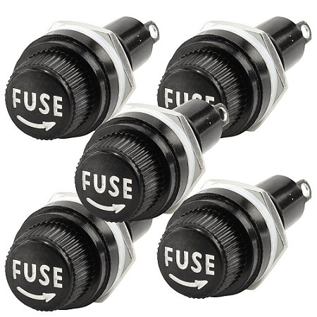 KIT 5 PORTA FUSIVEL P/PAINEL GRANDE PRETO