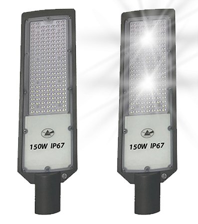 KIT 2 LUMINARIA PUBLICA 150W BIVOLT SUPERLED