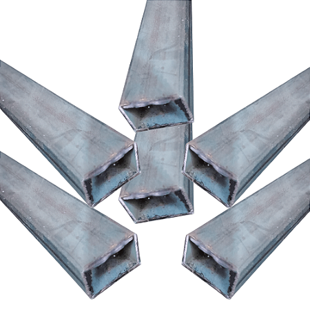 06 TUBOS 01 METRO 40X20 X 0,80 GALVANIZADO