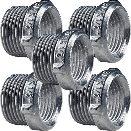 KIT 5 BUCHA REDUCAO  1 X 3/4 56124/003 TRAMONTINA ALUMINIO