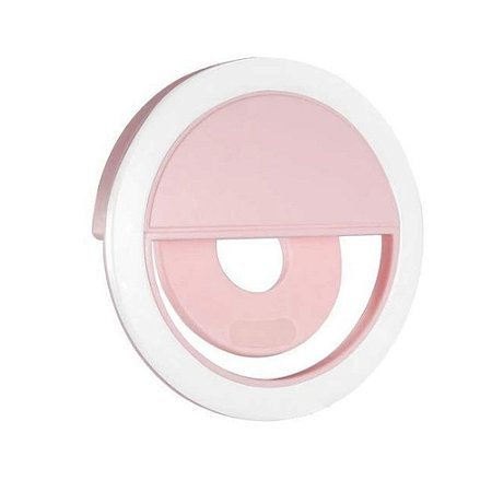 MINI LAMPADA DE LED SELFIE RING LIGHT ROSA