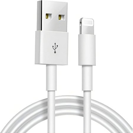 CABO USB DADOS TURBO IPHONE FLEXIVEL 1MT INOVA BRANCO