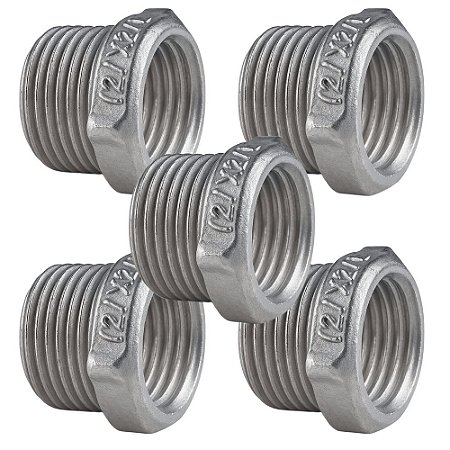 KIT 5 BUCHA REDUCAO 3/4X1/2  56124001 TRAMONTINA ALUMINIO