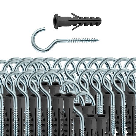 KIT 50 GANCHO COM BUCHA 06