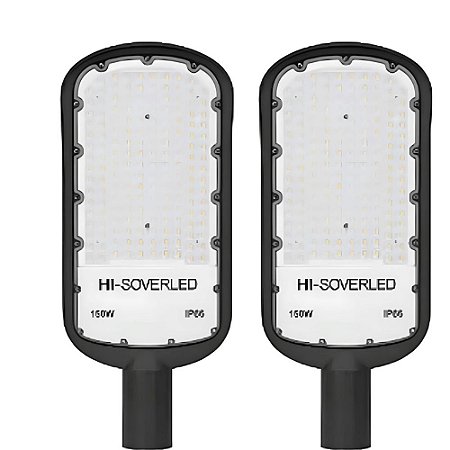 KIT 2 LUMINARIA LED 150W COM BASE PARA FOTOCELULA PARA POSTE HI SOVERLED