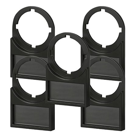 KIT 5 Porta Etiqueta Botão 22mm Identificação Painel