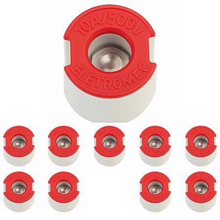 KIT 10 Parafuso Ajuste Diazed 10a 500v