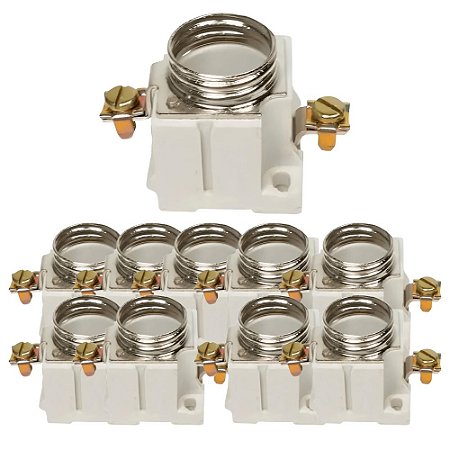 KIT 10 BASE PARA  FUSIVEL DIAZED 25A 250V