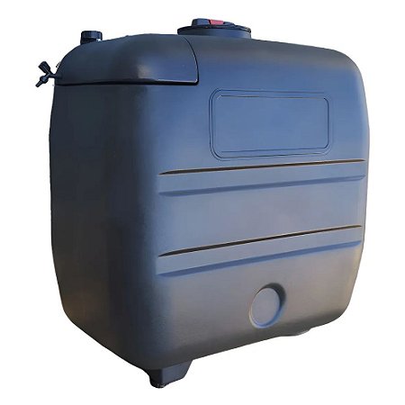 Tanque 600L Jacto C/ Tampa E Reservatório 10L Preto