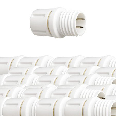 KIT 20 CAPA EMENDA PARA MANGUEIRA DE LED REDONDA 2 PINOS