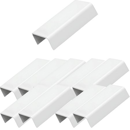 KIT 10 PCS MATA JUNTA 20X10 EMENDA P/ CANALETAS BRANCO