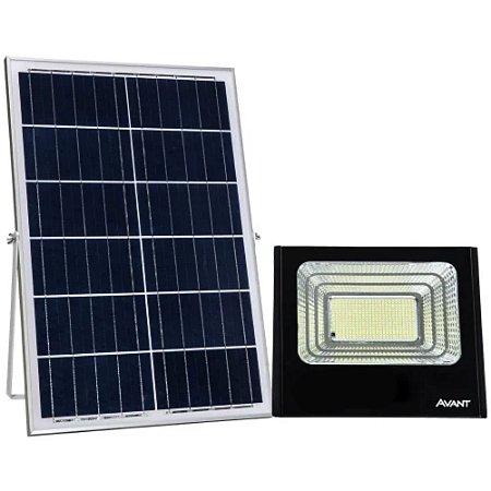 REFLETOR LED SOLAR 100W C/ CONTROLE + PLACA