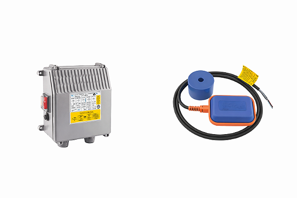 Chave Box Comando Bomba Caneta 3" 2,00HP 220V + Chave Boia Protetor Térmico
