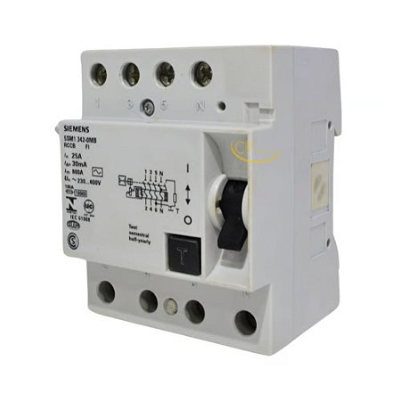 DISJUNTOR INTERRUPTOR DR TETRAPOLAR 5SM1-347 30MA80A SIEMENS