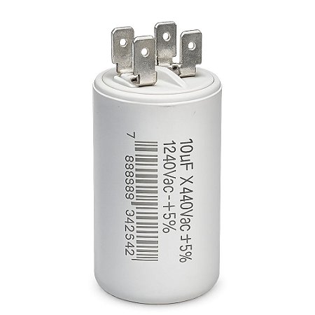 CAPACITOR METALIZADO 10 UF X 440V C/ TERMINAL