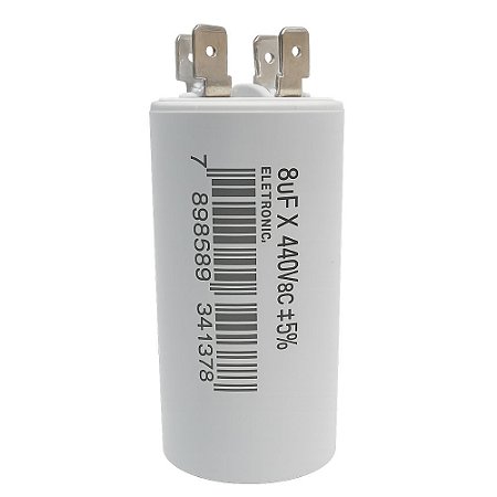 CAPACITOR METALIZADO 8 UF X 440V C/ TERMINAL