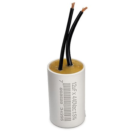 CAPACITOR 2 FIOS METALIZADO 12 UF X 440V TRIO