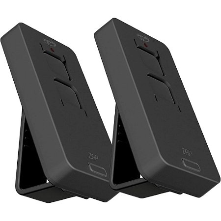 KIT 2 CONTROLE TX ZAP POP 2B PRETO 433.92 PPA