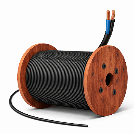 KIT 50MT CABO PP FLEX 2 X 0,75 COBRECOM