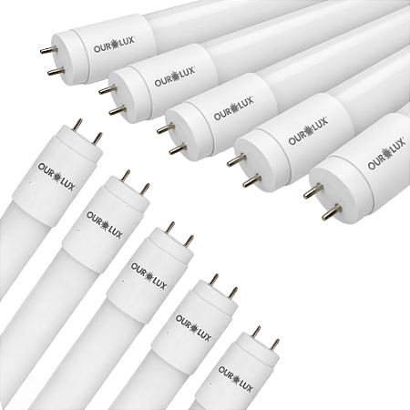 KIT 10 LAMPADA SUPERLED LED TUBOLAR T5 9W 55CM 4000K BRANCO NEUTRO OUROLUX
