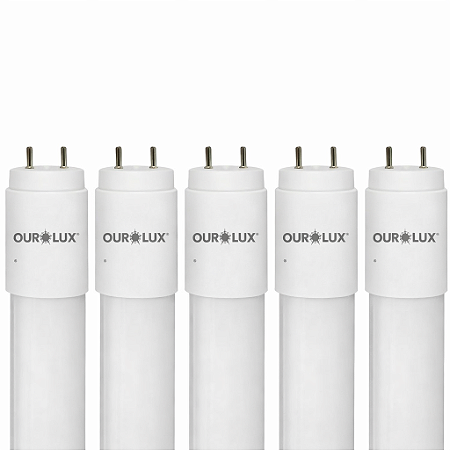 KIT 05 LAMPADA SUPERLED LED TUBOLA T5 18W120CM 4000K OUROLUX