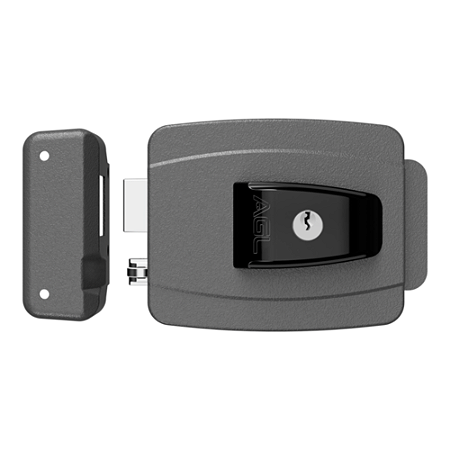 FECHADURA AL100R SIMPLES 42MM REVERSIVEL GRANDE CINZA AGL