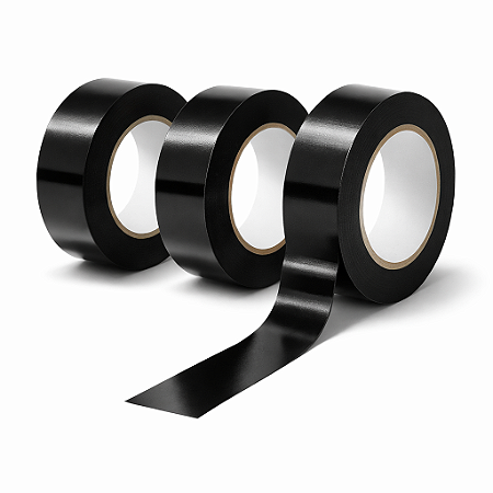 KIT 3 FITA ISOLANTE PRETA 19MM X 20MT SIBRATEC