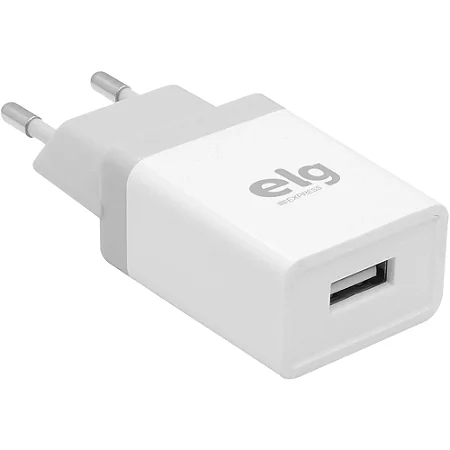 CARREGADOR PAREDE UUNIVERSAL WC1AE BRANCO 1 USB ELG BIVOLT