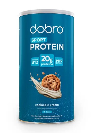 DOBRO Sport Protein sabor Cookies 450g - Proteína vegetal