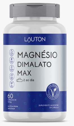 Magnésio Dimalato Max - 60 Cápsulas | Lauton Nutrition