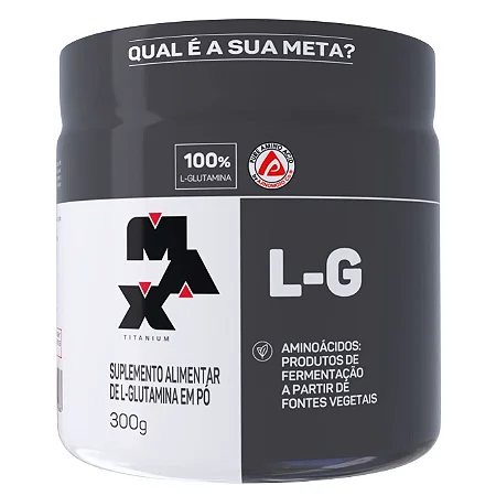 Glutamina L-G 300g - MAX TITANIUM